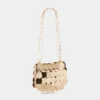 Gold sparkle discs nano bag