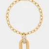 Gold xl link necklace