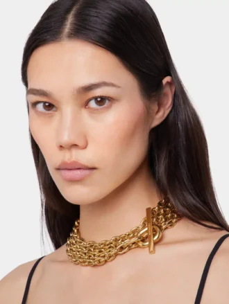Gold XS link necklace