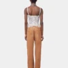 Ivory tank top in lace