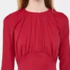 Jersey top with ruched details
