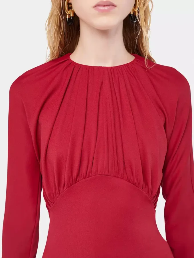 Jersey top with ruched details
