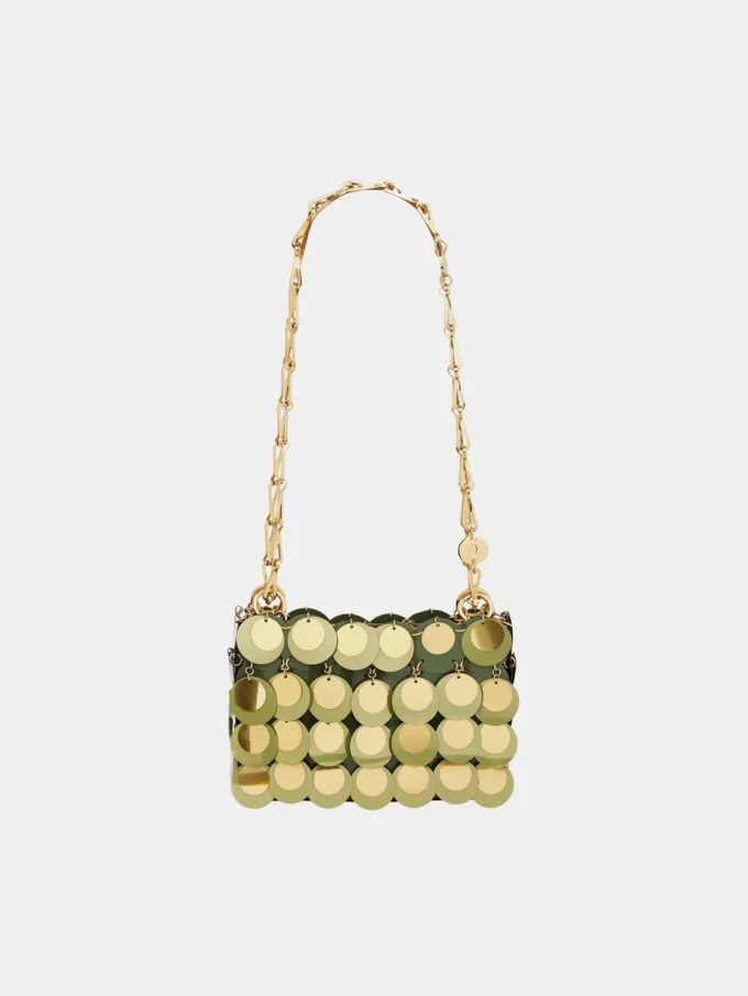 Kaki sparkle nano bag