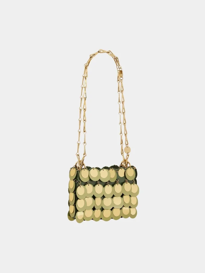 Kaki sparkle nano bag