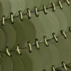 Khaki paco shoulder clutch in calfskin leather