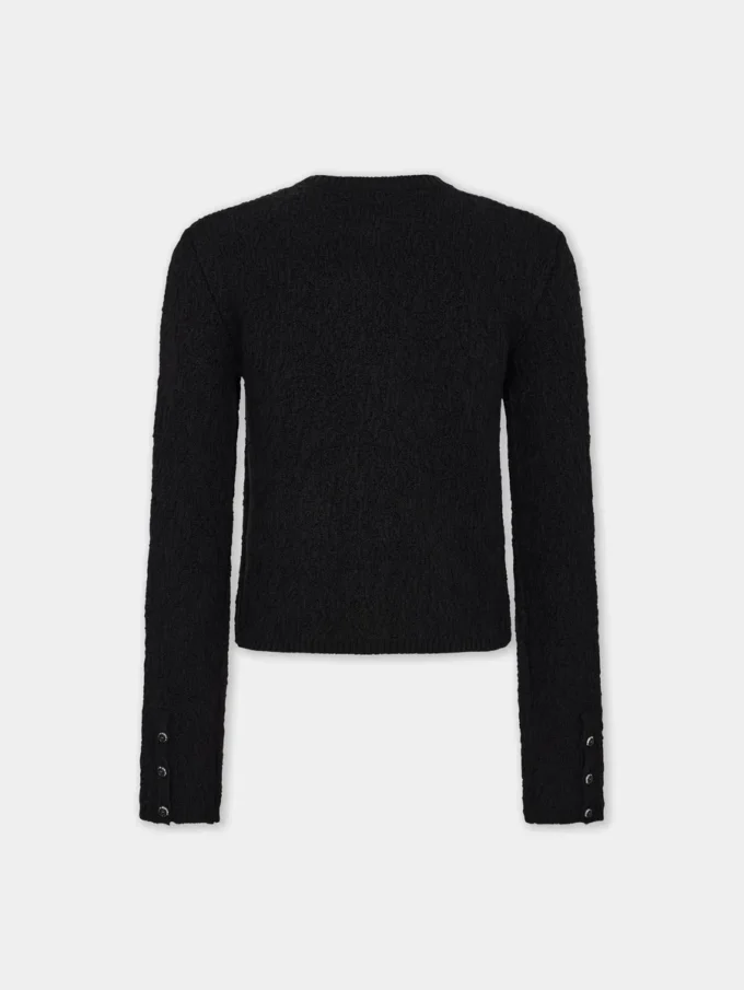 Knitted cardigan in wool