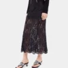 Lace midi skirt