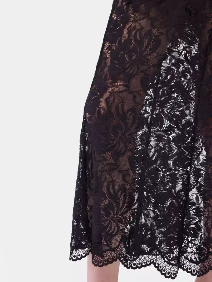 Lace midi skirt