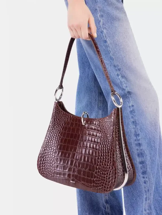 Large Ring leather bag