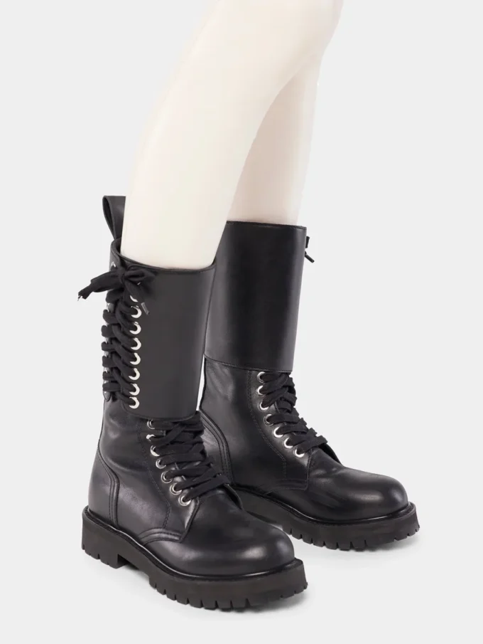 Leather boots