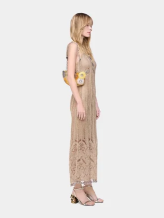 Long dress in crochet