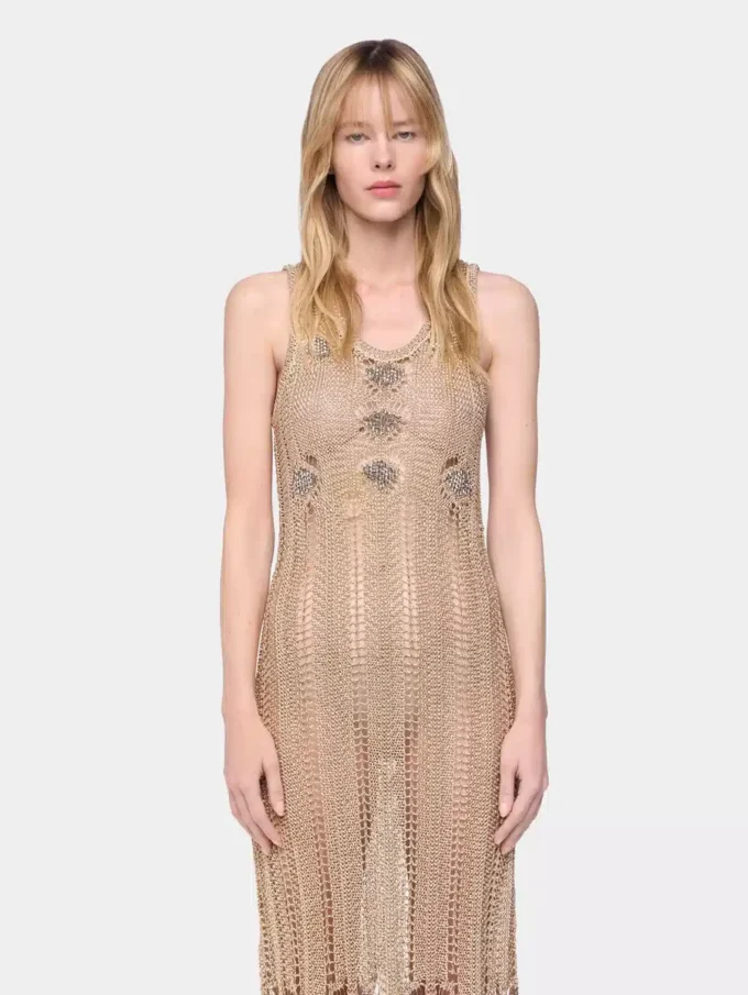 Long dress in crochet