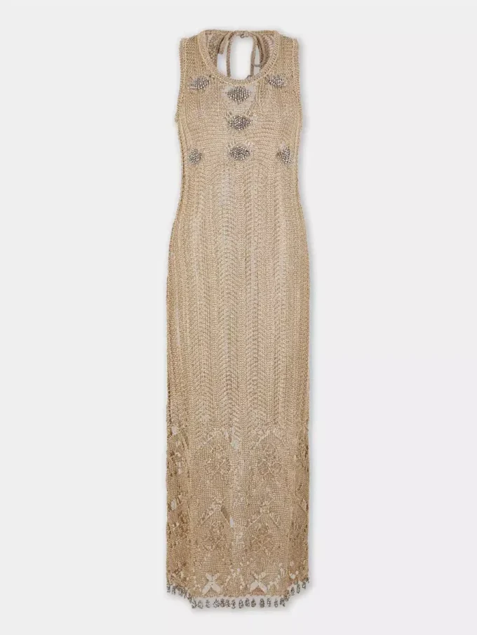 Long dress in crochet