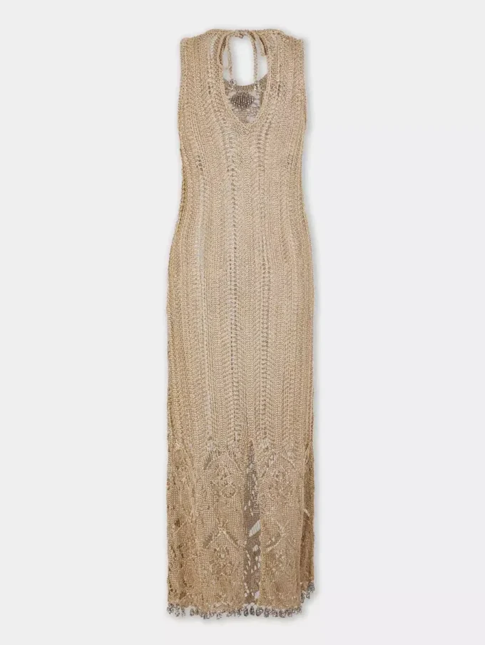 Long dress in crochet