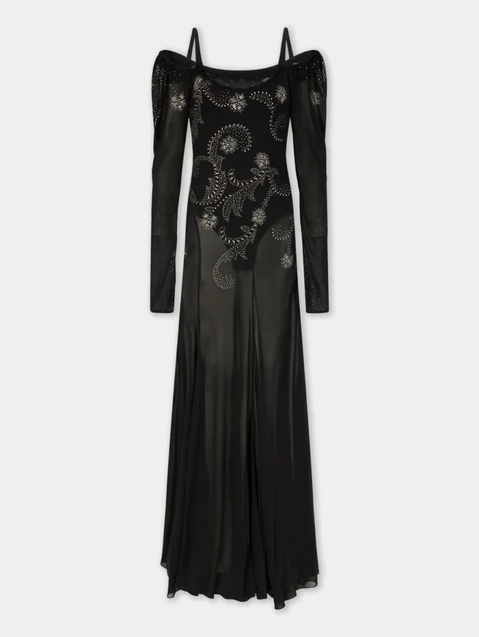 Long dress in jersey