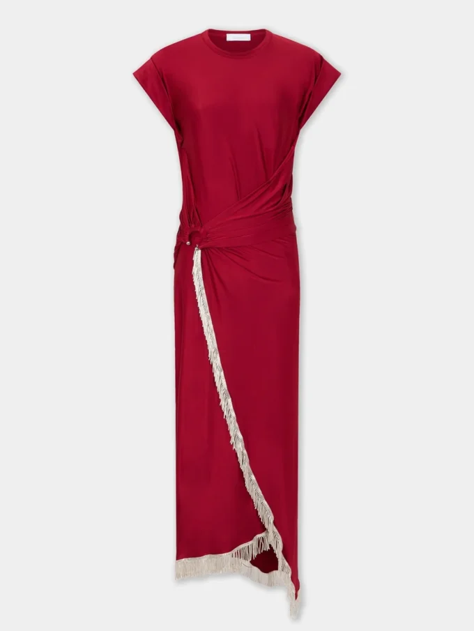 Long dress in jersey