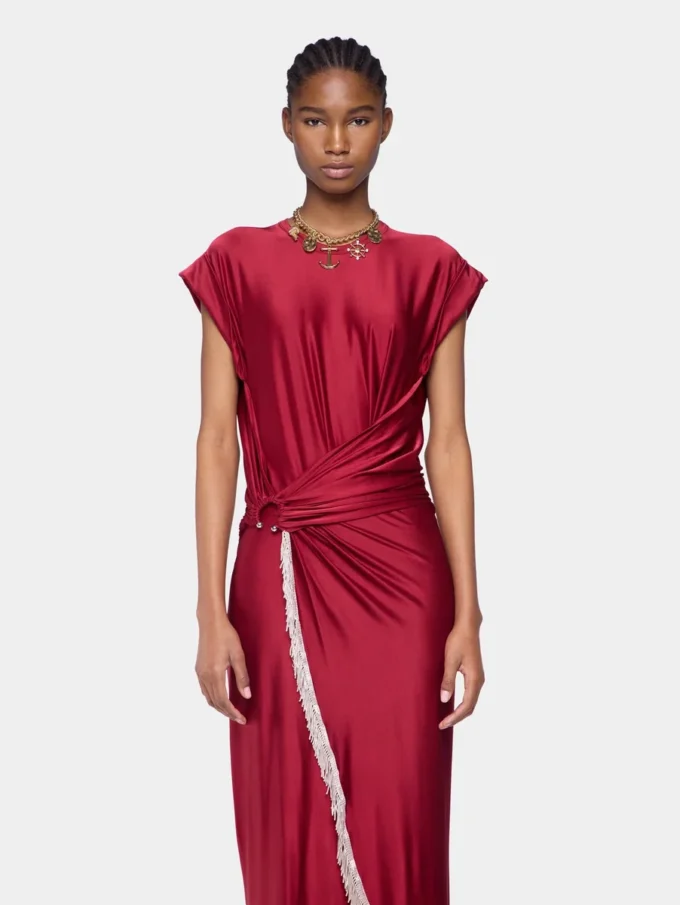 Long dress in jersey