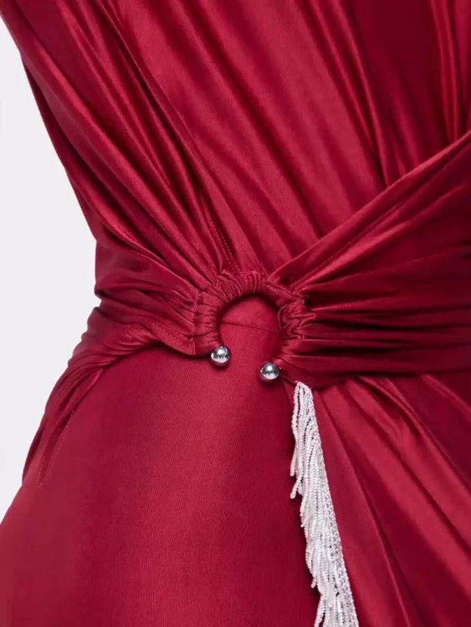 Long dress in jersey