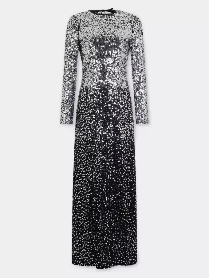 Long dress in jersey second-skin