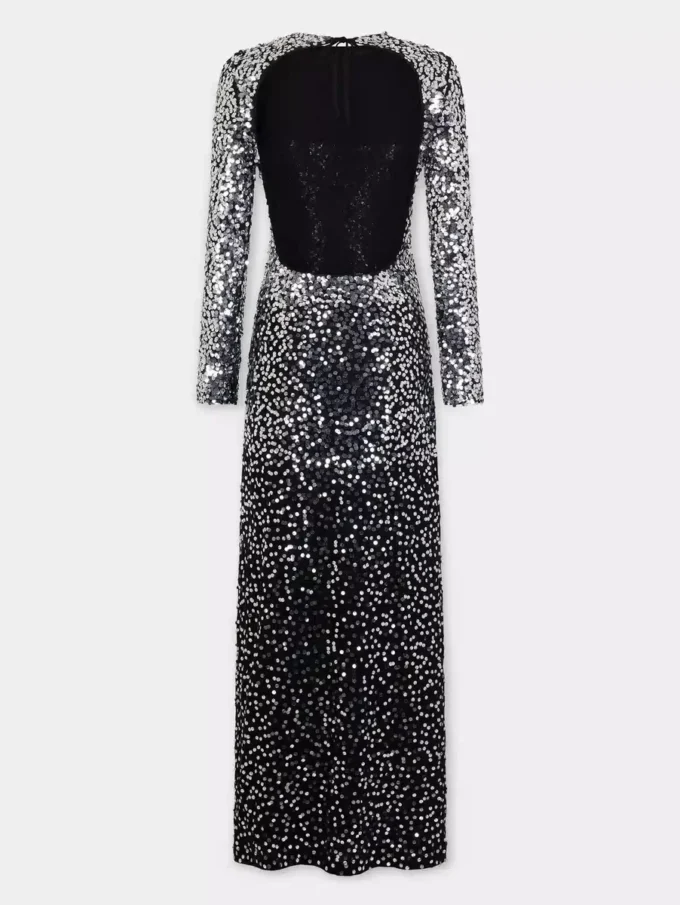 Long dress in jersey second-skin