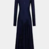 Long dress in jersey with godet details