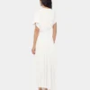 Long dress with ruched details