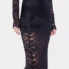 Long lace dress