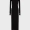 Long second-skin jersey dress