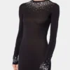 Long second-skin jersey dress