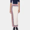 Long skirt in terry jersey