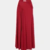 Long skirt with ruched details