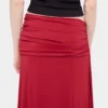 Long skirt with ruched details