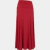 Long skirt with ruched details