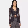 Long-sleeved lace top
