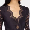 Long-sleeved lace top