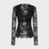 Long-sleeved lace top