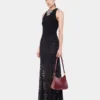 Long flared lace skirt