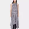 Midi dress in sequins