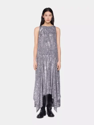 Midi dress in sequins