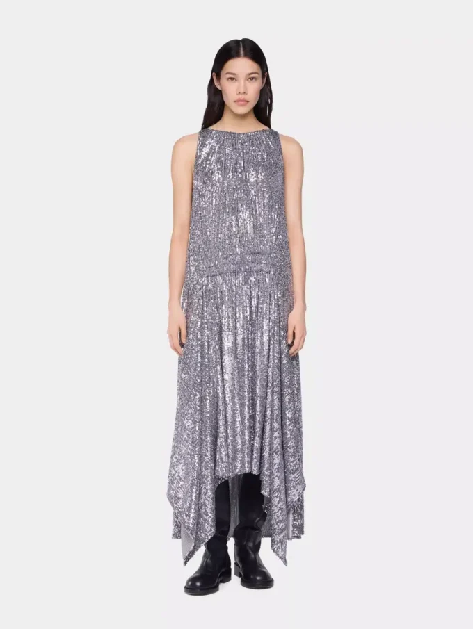 Midi dress in sequins