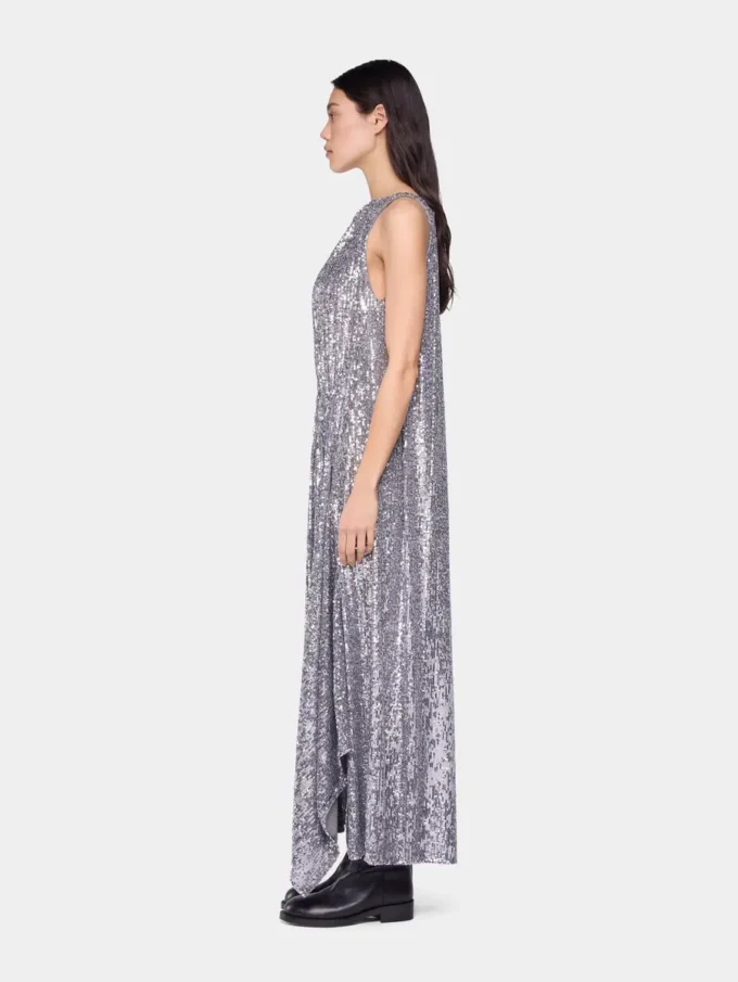 Midi dress in sequins