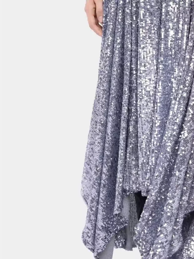 Midi dress in sequins