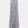 Midi dress in sequins