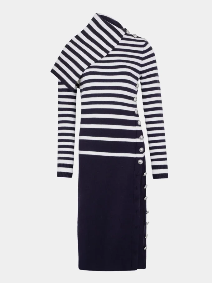 Midi dress in wool