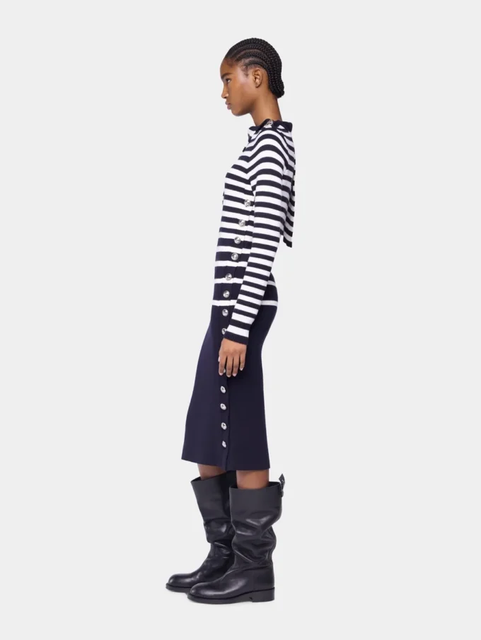 Midi dress in wool