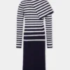 Midi dress in wool