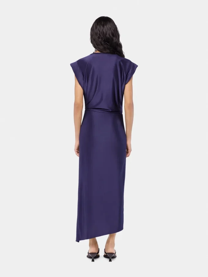 Midi piercing jersey dress