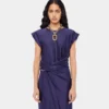 Midi piercing jersey dress