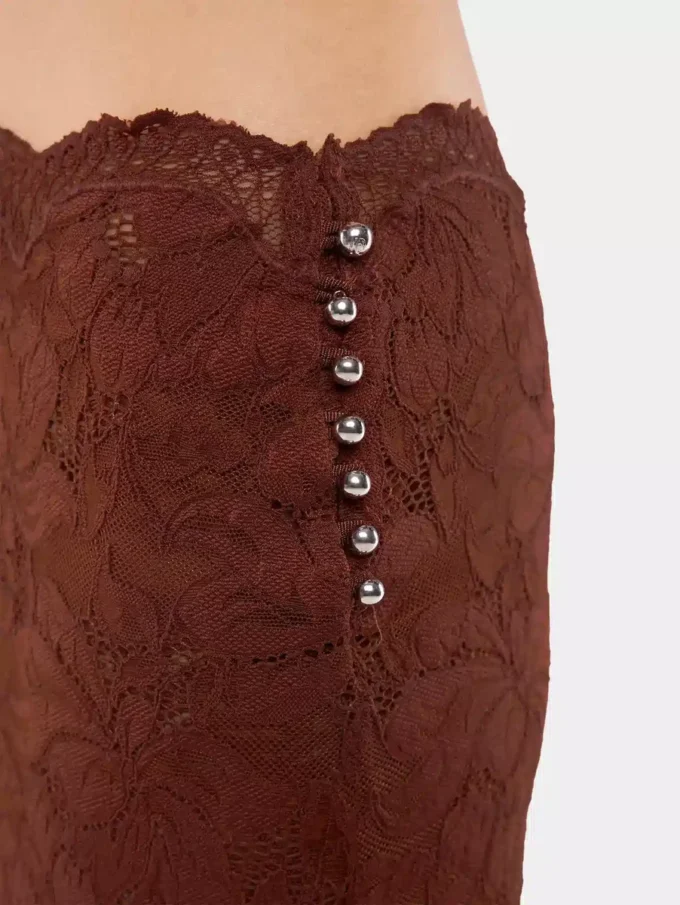 Midi skirt in lace