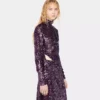 Mock neck sequin top